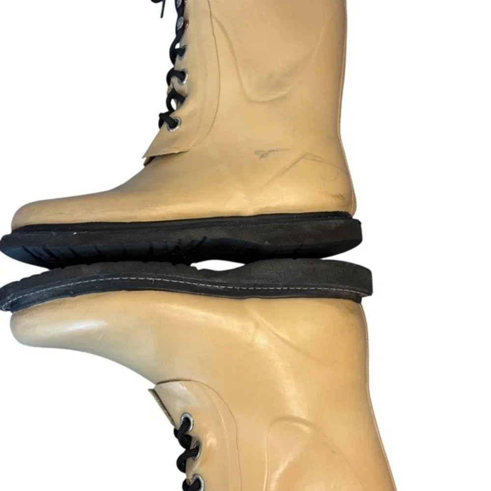 Ilse Jacobsen Hornbaek Women's Rubber Lace-Up Boots,‎ Chic Rain Boots 38/7.5